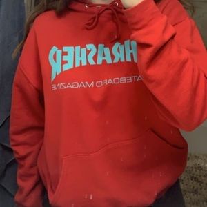 Men’s Thrasher Hoodie Blue Logo